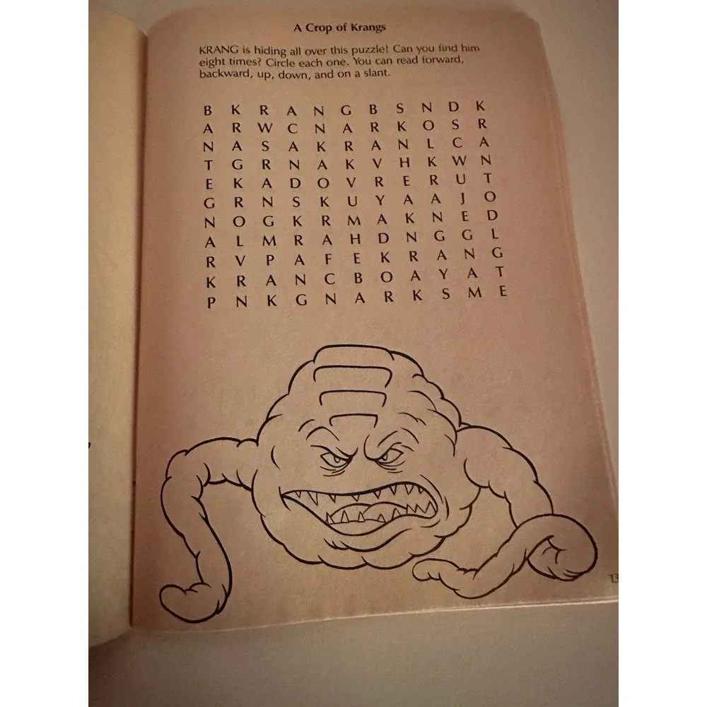VTG Teenage Mutant Ninja Turtles Color & Activity Book 1990 Unused